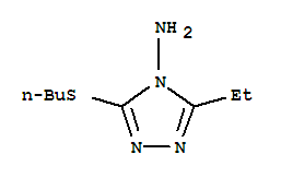 (9ci)-3-(丁基硫代)-5-乙基-4H-1,2,4-噻唑-4-胺結構式_449745-92-0結構式