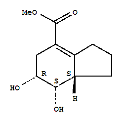 (6r,7s,7as)-rel-(9ci)-2,3,5,6,7,7a-六氫-6,7-二羥基-1H-茚-4-羧酸甲酯結構式_452976-61-3結構式