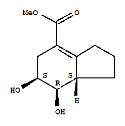 (6r,7s,7ar)-rel-(9ci)-2,3,5,6,7,7a-六氫-6,7-二羥基-1H-茚-4-羧酸甲酯結構式_452976-62-4結構式