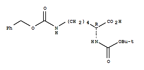 Boc-D-Lys(Z)-OH結(jié)構(gòu)式_55878-47-2結(jié)構(gòu)式