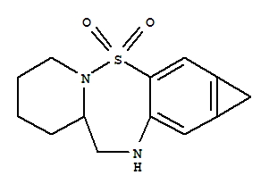 1,5,6,7,8,8a,9,10-八氫-環(huán)丙并[4,5]苯并[1,2-f]吡啶并[1,2-B][1,2,5]硫雜二氮雜卓 3,3-二氧化物結構式_5814-64-2結構式