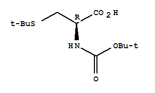 BOC-CYS(TBU)-OH結(jié)構(gòu)式_60143-30-8結(jié)構(gòu)式