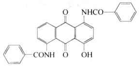 N,N-(9,10-二氫-4-羥基-9,10-二氧代-1,5-蒽二基)雙-苯甲酰胺結(jié)構(gòu)式_6370-96-3結(jié)構(gòu)式
