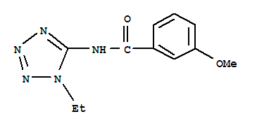 (9ci)-n-(1-乙基-1H-四唑-5-基)-3-甲氧基-苯甲酰胺結(jié)構(gòu)式_638146-79-9結(jié)構(gòu)式