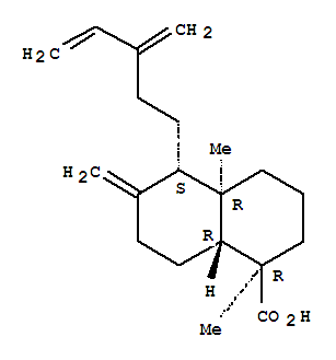 (1R,8aα)-十氫-1,4aβ-二甲基-6-亞甲基-5β-(3-亞甲基-4-戊烯基)萘-1α-羧酸結構式_63949-93-9結構式