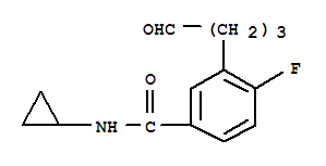 (9ci)-n-環(huán)丙基-4-氟-3-(4-氧代丁基)-苯甲酰胺結(jié)構(gòu)式_639858-65-4結(jié)構(gòu)式