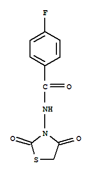 (9ci)-n-(2,4-二氧代-3-噻唑啉基)-4-氟-苯甲酰胺結構式_646990-01-4結構式