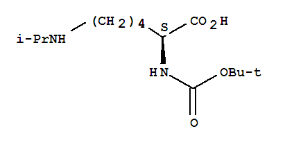 Boc-Lys(iPr)-OH結(jié)構(gòu)式_66880-55-5結(jié)構(gòu)式