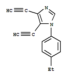 (9ci)-1-(4-乙基苯基)-4,5-二乙炔-1H-咪唑結(jié)構(gòu)式_706785-18-4結(jié)構(gòu)式