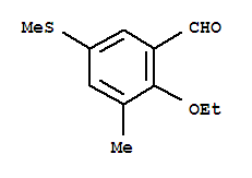 (9ci)-2-乙氧基-3-甲基-5-(甲基硫代)-苯甲醛結構式_708984-82-1結構式