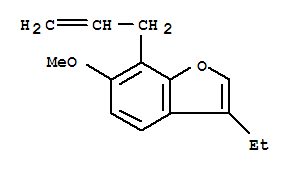 (9ci)-3-乙基-6-甲氧基-7-(2-丙烯基)-苯并呋喃結構式_709028-40-0結構式