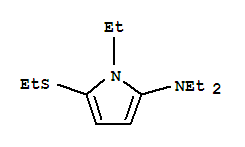 1H-pyrrol-2-amine,n,n,1-triethyl-5-(ethylthio)-(9ci) Structure,709644-47-3Structure