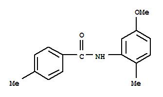 (9ci)-n-(5-甲氧基-2-甲基苯基)-4-甲基-苯甲酰胺結(jié)構(gòu)式_712298-93-6結(jié)構(gòu)式
