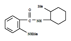 (9ci)-2-(甲基氨基)-n-(2-甲基環(huán)己基)-苯甲酰胺結(jié)構(gòu)式_712309-18-7結(jié)構(gòu)式