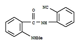 (9ci)-n-(2-氰基苯基)-2-(甲基氨基)-苯甲酰胺結(jié)構(gòu)式_712309-23-4結(jié)構(gòu)式