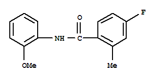 (9ci)-4-氟-n-(2-甲氧基苯基)-2-甲基-苯甲酰胺結(jié)構(gòu)式_714204-21-4結(jié)構(gòu)式