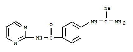 (9ci)-4-[(氨基亞氨基甲基)氨基]-n-2-嘧啶-苯甲酰胺結(jié)構(gòu)式_714907-42-3結(jié)構(gòu)式