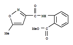 (9ci)-2-[[(5-甲基-3-異噁唑基)羰基]氨基]-苯甲酸甲酯結(jié)構(gòu)式_717860-15-6結(jié)構(gòu)式