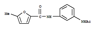 (9ci)-n-[3-(乙?；被?苯基]-5-甲基-2-呋喃羧酰胺結(jié)構(gòu)式_717869-69-7結(jié)構(gòu)式