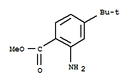 (9ci)-2-氨基-4-(1,1-二甲基乙基)-苯甲酸甲酯結(jié)構(gòu)式_717879-44-2結(jié)構(gòu)式