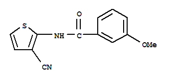 (9ci)-n-(3-氰基-2-噻吩)-3-甲氧基-苯甲酰胺結(jié)構(gòu)式_721909-43-9結(jié)構(gòu)式