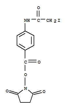 4-[(2-碘乙?；?氨基]-苯甲酸 2,5-二氧代-1-吡咯烷基酯結(jié)構(gòu)式_72252-96-1結(jié)構(gòu)式