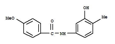 (9ci)-n-(3-羥基-4-甲基苯基)-4-甲氧基-苯甲酰胺結(jié)構(gòu)式_723257-49-6結(jié)構(gòu)式