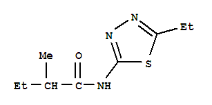 (9ci)-n-(5-乙基-1,3,4-噻二唑-2-基)-2-甲基-丁酰胺結(jié)構(gòu)式_723257-99-6結(jié)構(gòu)式