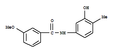 (9ci)-n-(3-羥基-4-甲基苯基)-3-甲氧基-苯甲酰胺結(jié)構(gòu)式_723261-30-1結(jié)構(gòu)式