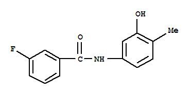 (9ci)-3-氟-n-(3-羥基-4-甲基苯基)-苯甲酰胺結構式_723261-32-3結構式