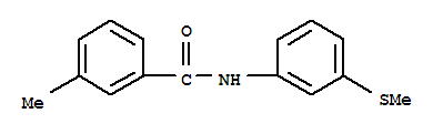 (9ci)-3-甲基-n-[3-(甲基硫代)苯基]-苯甲酰胺結(jié)構(gòu)式_723262-72-4結(jié)構(gòu)式