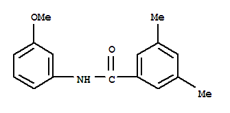 (9ci)-n-(3-甲氧基苯基)-3,5-二甲基-苯甲酰胺結(jié)構(gòu)式_724429-82-7結(jié)構(gòu)式
