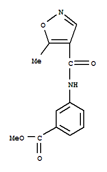 (9ci)-3-[[(5-甲基-4-異噁唑基)羰基]氨基]-苯甲酸甲酯結(jié)構(gòu)式_724430-95-9結(jié)構(gòu)式
