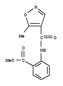 (9ci)-2-[[(5-甲基-4-異噁唑基)羰基]氨基]-苯甲酸甲酯結(jié)構(gòu)式_724436-21-9結(jié)構(gòu)式
