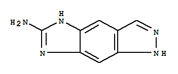 (9ci)-1,5-二氫-咪唑并[4,5-f]吲唑-6-胺結(jié)構(gòu)式_724766-90-9結(jié)構(gòu)式
