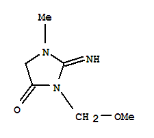 (9ci)-2-亞氨基-3-(甲氧基甲基)-1-甲基-4-咪唑啉酮結構式_727647-67-8結構式