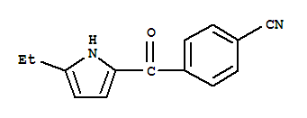(9ci)-4-[(5-乙基-1H-吡咯-2-基)羰基]-苯甲腈結(jié)構(gòu)式_728008-71-7結(jié)構(gòu)式