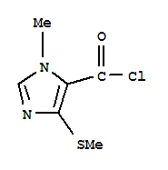 (9ci)-1-甲基-4-(甲基硫代)-1H-咪唑-5-羰酰氯結構式_73187-14-1結構式