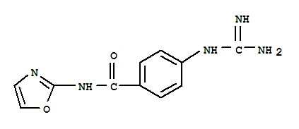 (9ci)-4-[(氨基亞氨基甲基)氨基]-n-2-噁唑-苯甲酰胺結(jié)構(gòu)式_733045-69-7結(jié)構(gòu)式