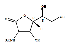 (9ci)-2-(乙?；被?-2-脫氧-L-抗壞血酸結(jié)構(gòu)式_733700-20-4結(jié)構(gòu)式