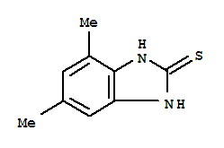 (9ci)-1,3-二氫-4,6-二甲基-2H-苯并咪唑-2-硫酮結構式_73590-92-8結構式