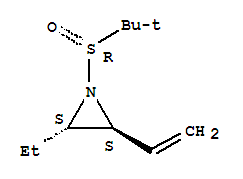 (2s,3s)-(9ci)-1-[(r)-(1,1-二甲基乙基)亞磺酰基]-2-乙烯-3-乙基-氮丙啶結(jié)構(gòu)式_736947-20-9結(jié)構(gòu)式