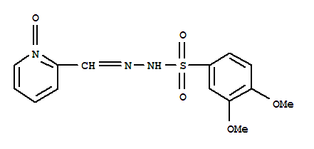 3,4-二甲氧基-苯磺酸 2-[(1-氧化物-2-吡啶)亞甲基]肼結(jié)構(gòu)式_73736-93-3結(jié)構(gòu)式
