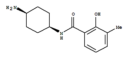 (9ci)-n-(順式-4-氨基環(huán)己基)-2-羥基-3-甲基-苯甲酰胺結(jié)構(gòu)式_738577-53-2結(jié)構(gòu)式