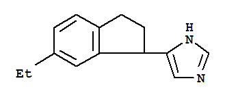 (9ci)-4-(6-乙基-2,3-二氫-1H-茚-1-基)-1H-咪唑結(jié)構(gòu)式_740066-96-0結(jié)構(gòu)式