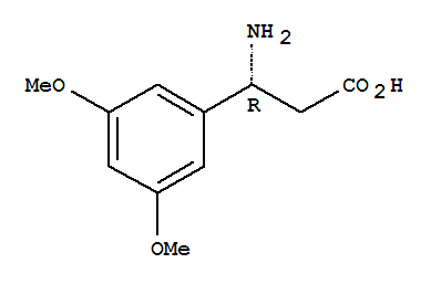 (R)-3-氨基-3-(3,5-二甲氧基苯基)-丙酸結構式_744193-65-5結構式