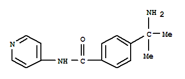 (9ci)-4-(1-氨基-1-甲基乙基)-n-4-吡啶-苯甲酰胺結(jié)構(gòu)式_745770-80-3結(jié)構(gòu)式