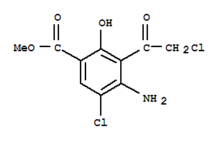 (9ci)-4-氨基-5-氯-3-(氯乙酰基)-2-羥基-苯甲酸甲酯結(jié)構(gòu)式_748788-36-5結(jié)構(gòu)式