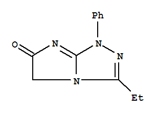 (9ci)-3-乙基-1-苯基-1H-咪唑并[2,1-c]-1,2,4-噻唑-6(5h)-酮結構式_749874-32-6結構式