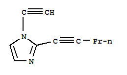 (9ci)-1-乙炔-2-(1-戊炔)-1H-咪唑結(jié)構(gòu)式_750647-95-1結(jié)構(gòu)式